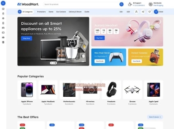 WordPress主题–WooCommerce商店主题 WoodMart v8.3.9 优化版