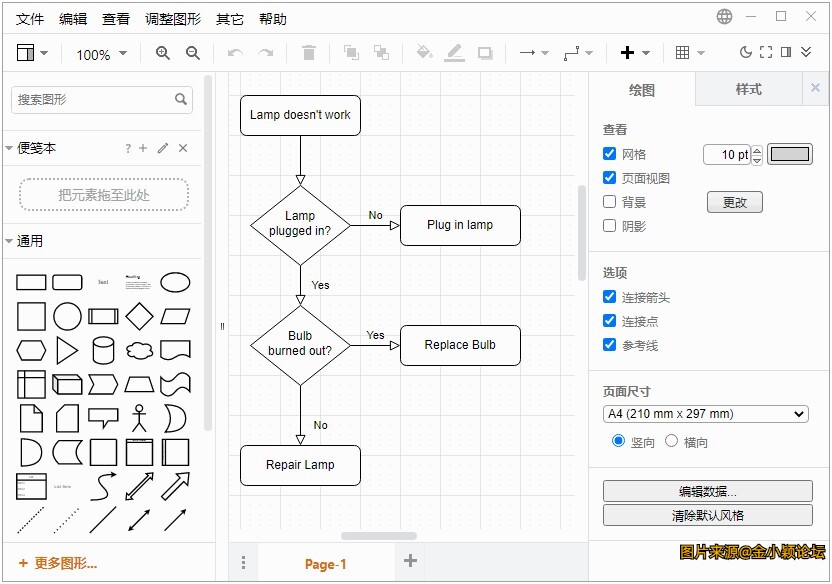 开源免费流程图绘制工具 Draw.io Desktop 21.3.7 + x64 中文多语免费版