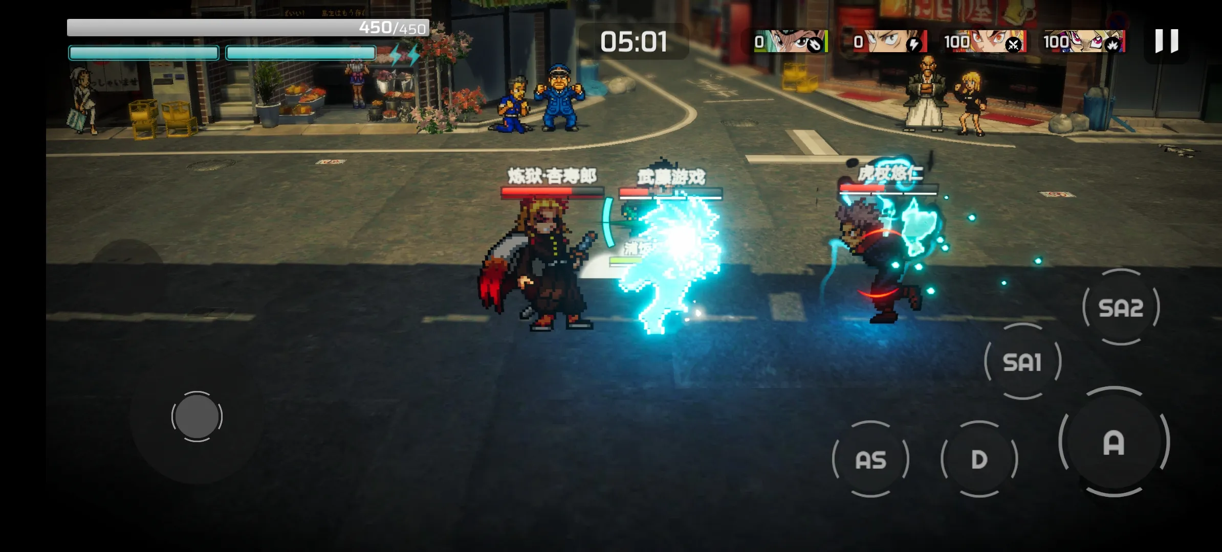 《超战记》是一款非常独特好玩的动作格斗手游，像素卡通风格的游