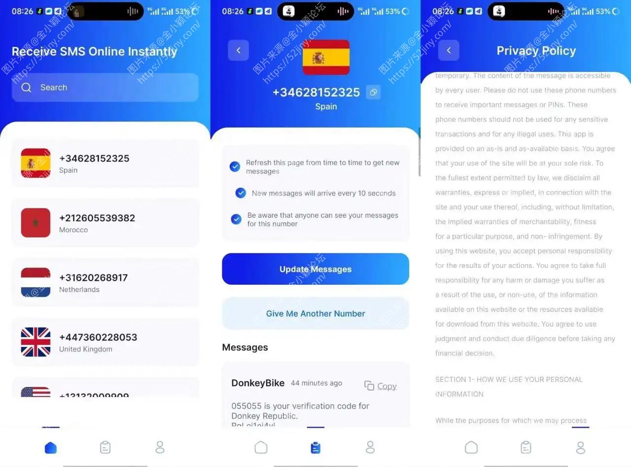 receive-sms临时虚拟手机号软件，虚拟号码